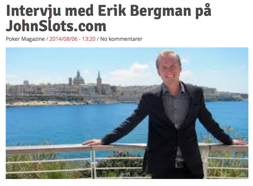 Intervju med Catena Medias Erik Bergman